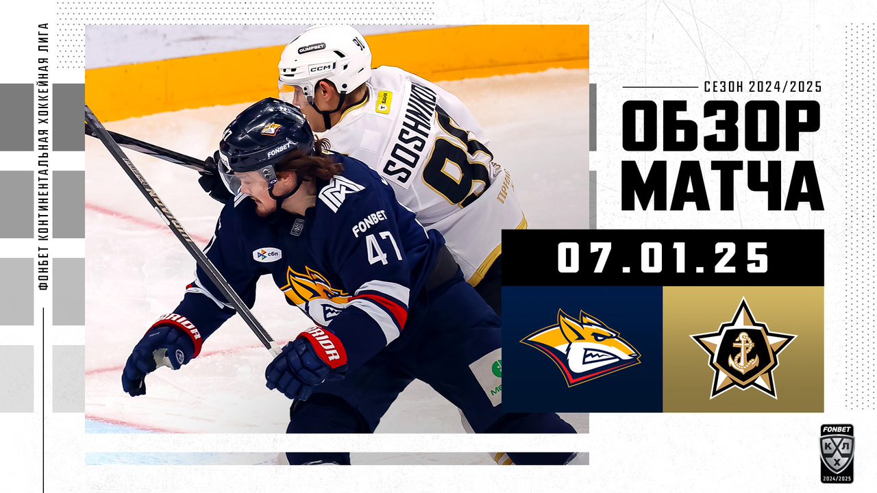 Металлург Мг - Адмирал I 07.01.2025 I Обзор матча Фонбет Чемпионата КХЛ
