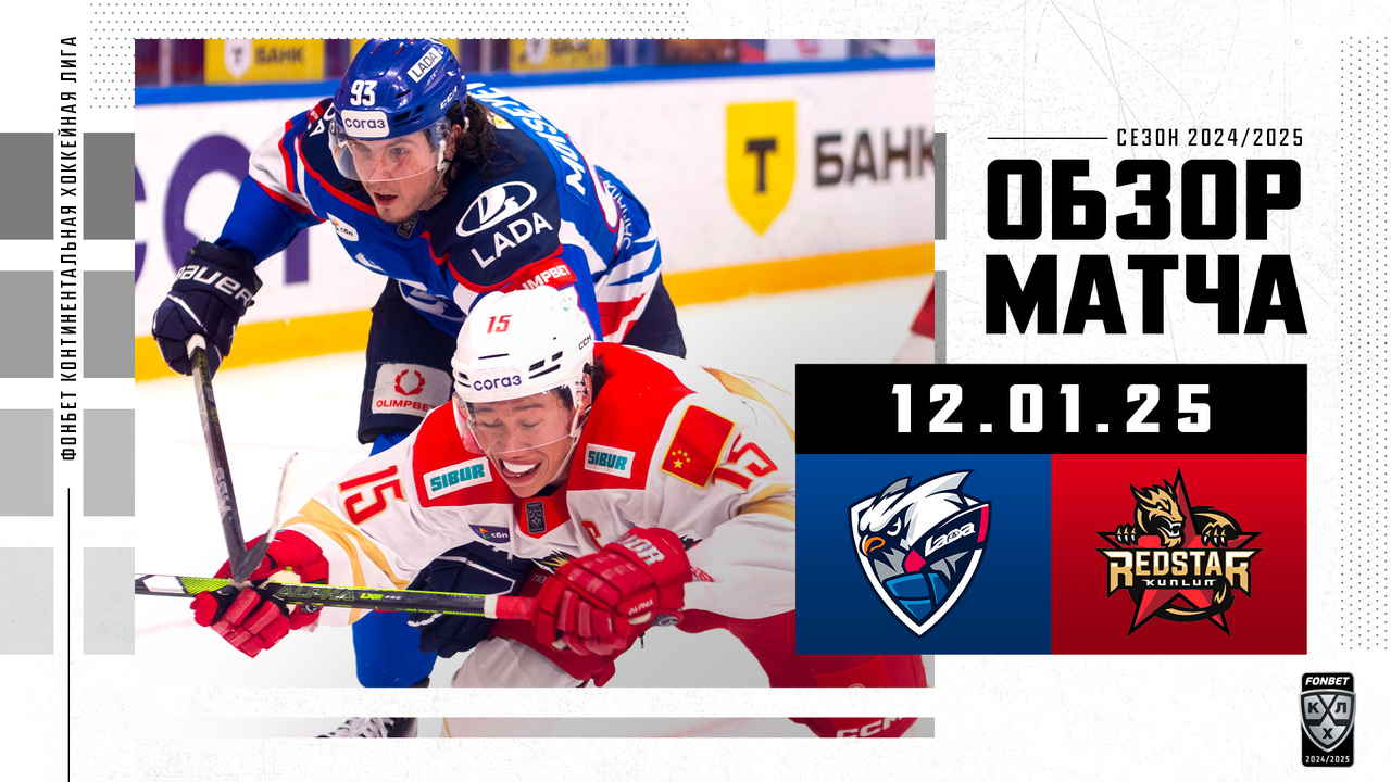 Лада – Куньлунь РС I 12.01.2025 I Обзор матча Фонбет Чемпионата КХЛ